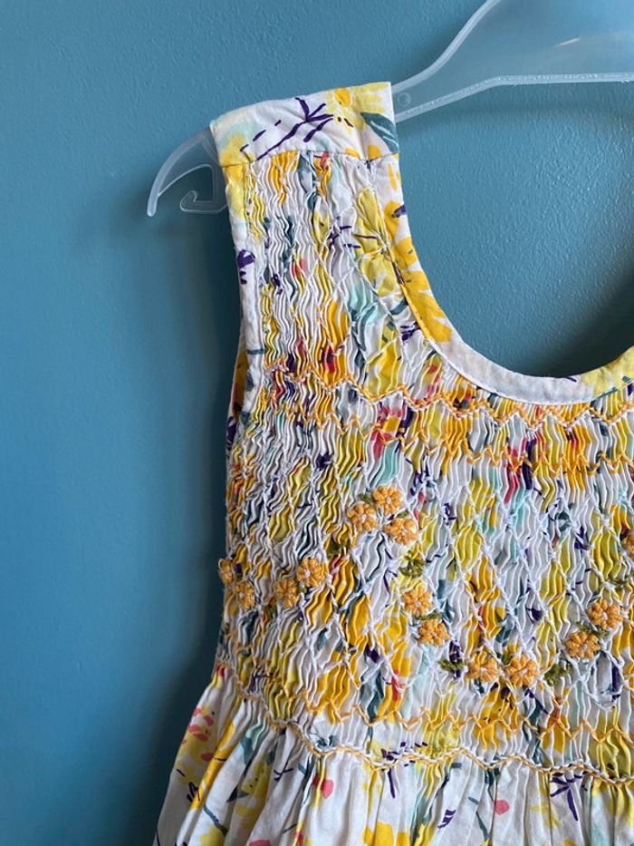 Jolie robe fleurie jaune - photo numéro 4