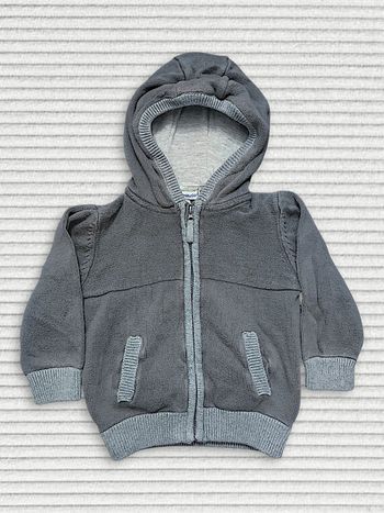 Veste à capuche gris clair / Verbaudet - 24 mois / 86cm