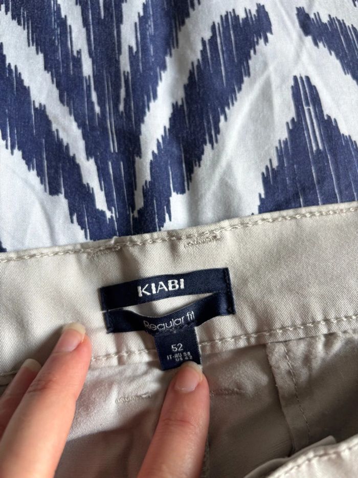 Pantalon homme beige clair taille 54 (3XL) regular fit droit– Kiabi – coton stretch - photo numéro 10