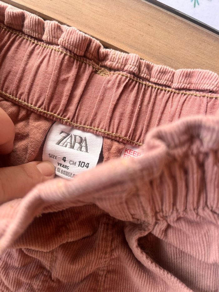 Pantalon paperbag vieux rose Zara 4 ans - photo numéro 2