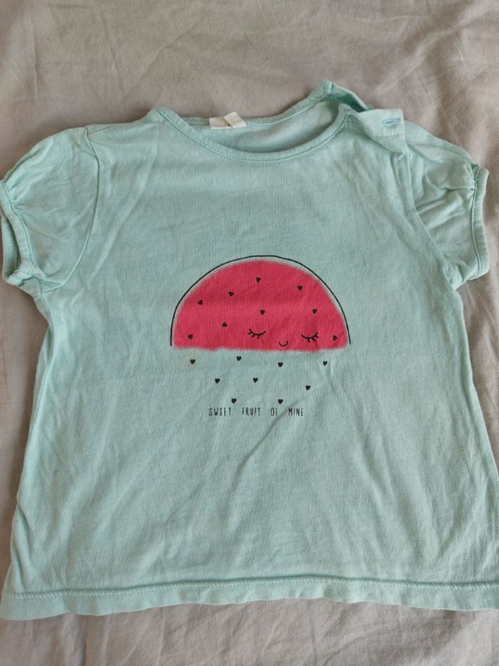 Lot 10 tee shirt manches courtes 18 mois - photo numéro 9