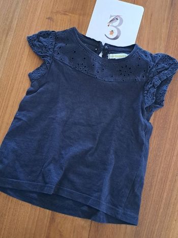 Tee-shirt manche courte bleu marine_ 3 ans _ vertbaudet