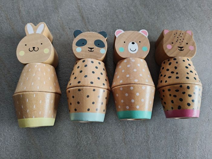 Animaux à viser en bois tbe