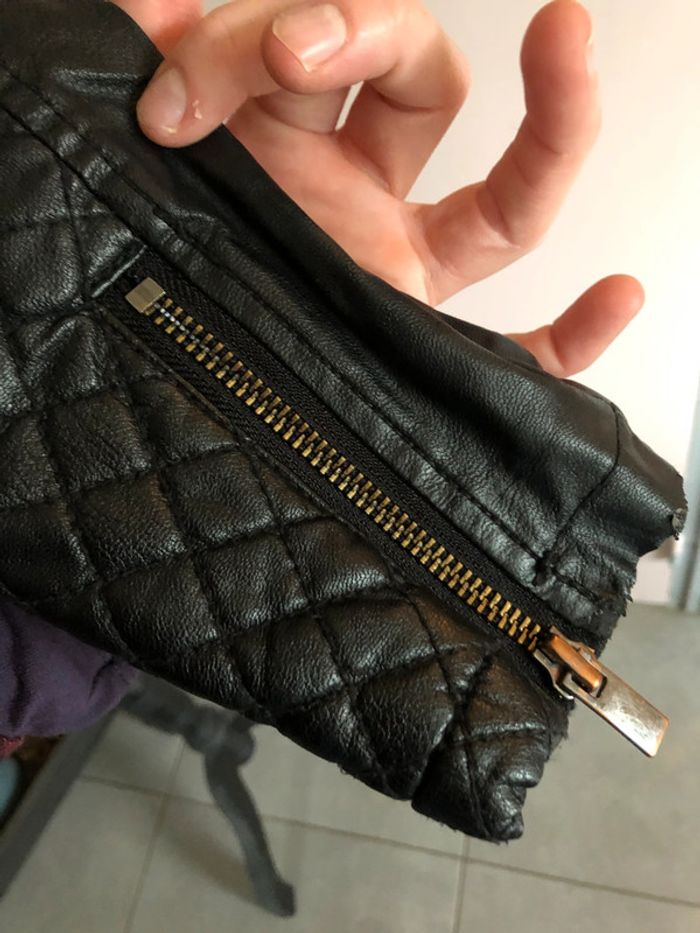 Veste cuir synthétique 38 - photo numéro 5