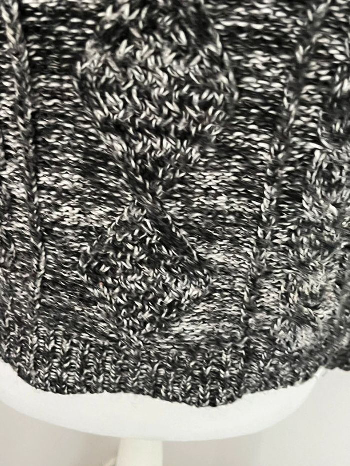 Pull chiné avec mohair gris torsadé Maje M - photo numéro 2