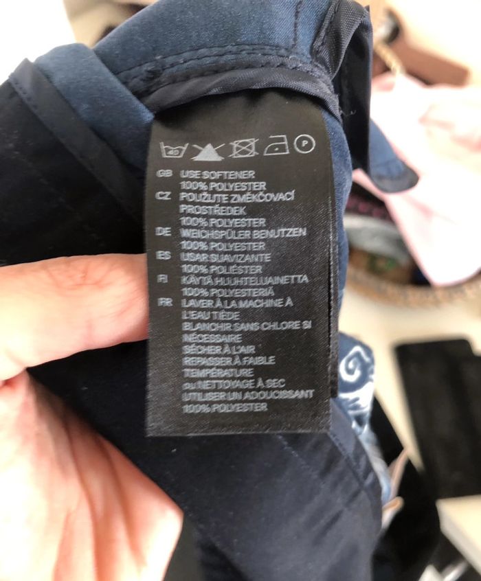 Pantalon bleu marine fluide style paréo motifs H&M taille 34 36 neuf - photo numéro 14