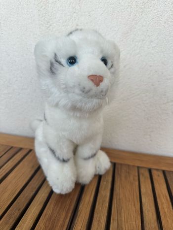 Peluche tigre blanc 