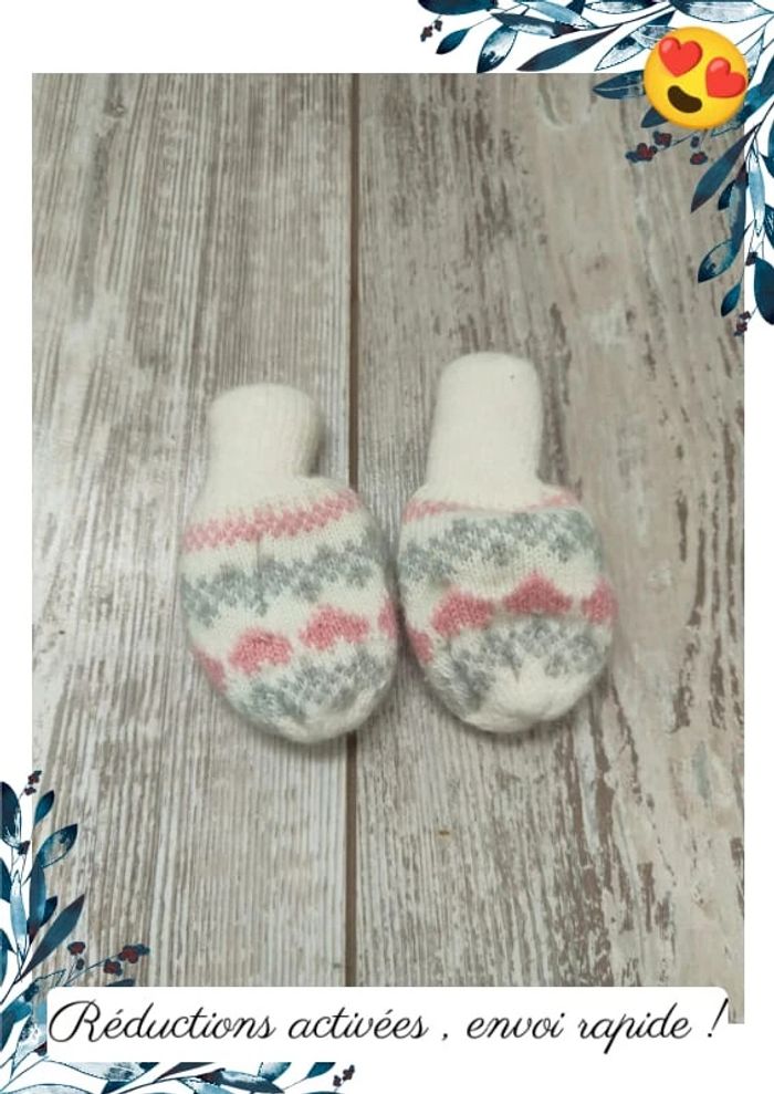 Lots chaussons bébé + mouffles - photo numéro 10