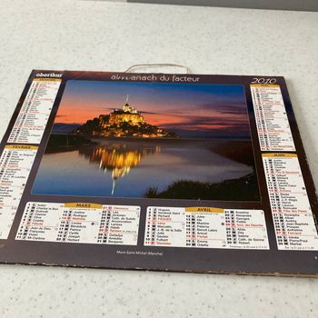 Calendrier poste 2010