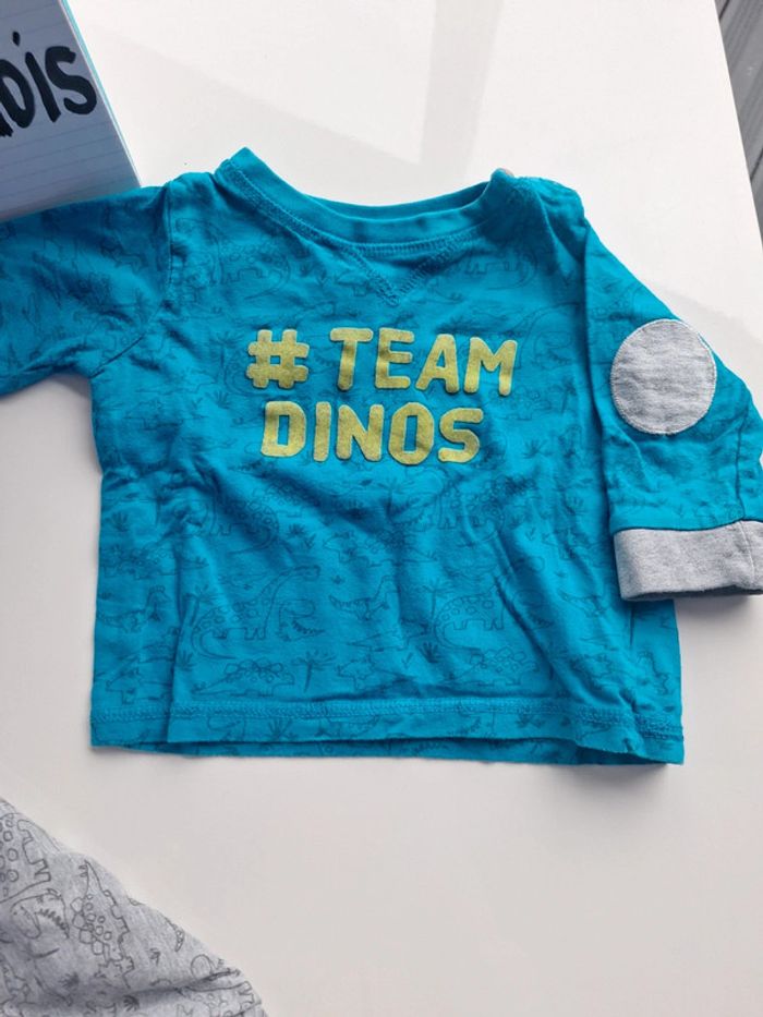 Lot 2 tee-shirts manches longues 12 mois Tisaia - photo numéro 4