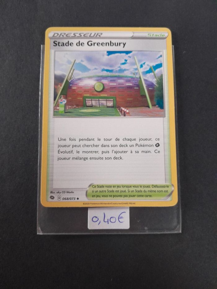 Carte Pokémon Stade de Greenbury 68/073