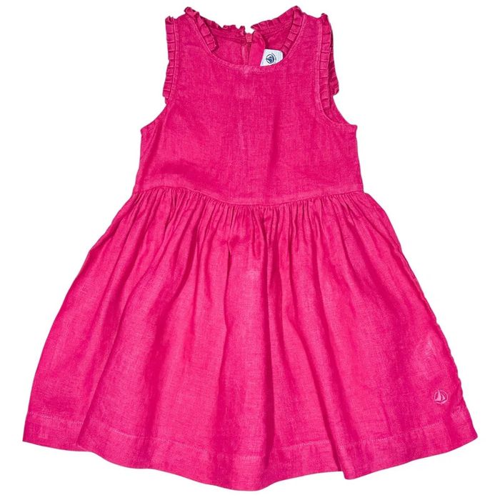 Petit Bateau Robe sans manche 3 ans en lin NEUVE