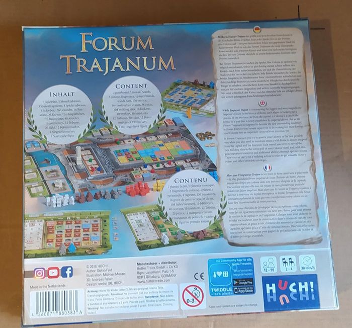 Forum Trajanum - Jeu de société sous emballage - Prix Ferme - photo numéro 2