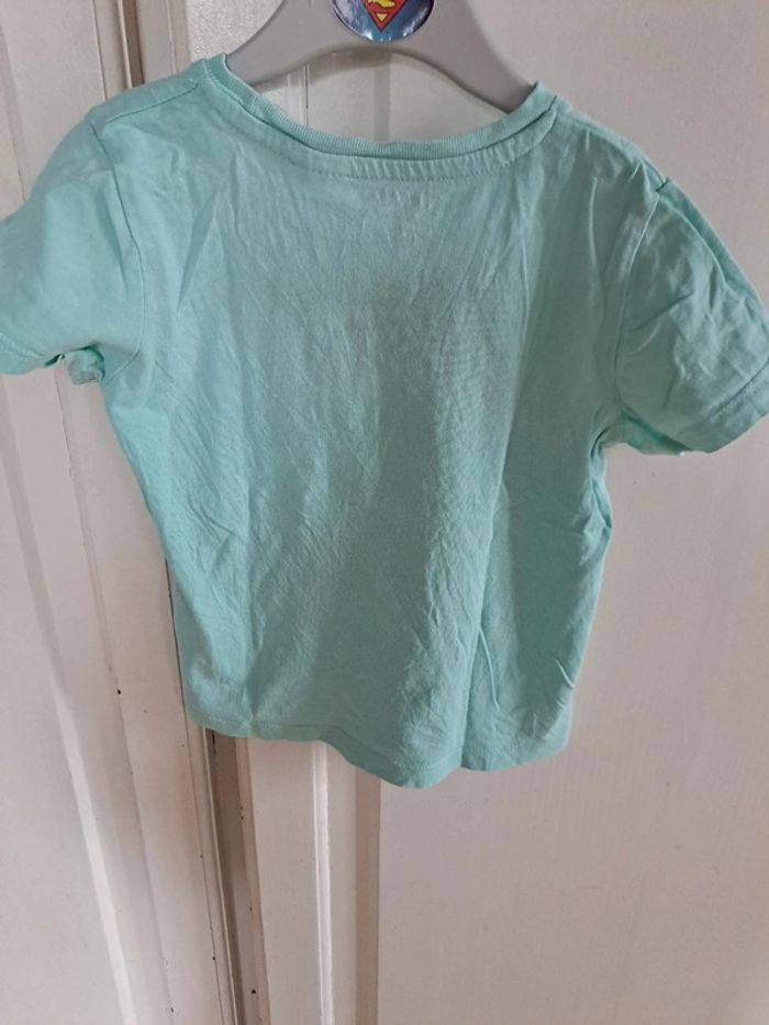Tee-shirt bleu clair crocodile 86cm 12/18 mois - photo numéro 3