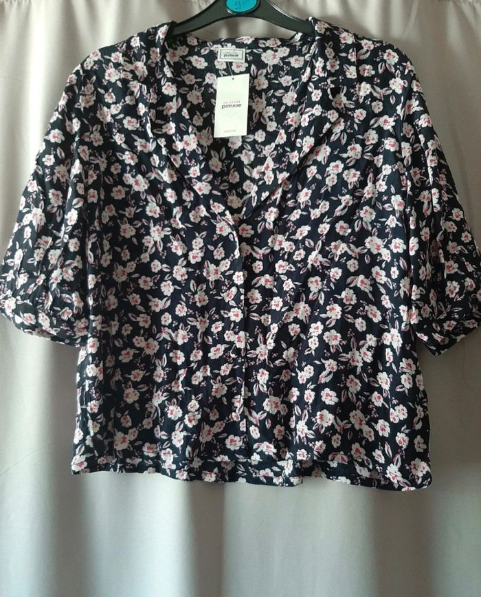 Blouse chemise fleur pimkie neuf - photo numéro 1