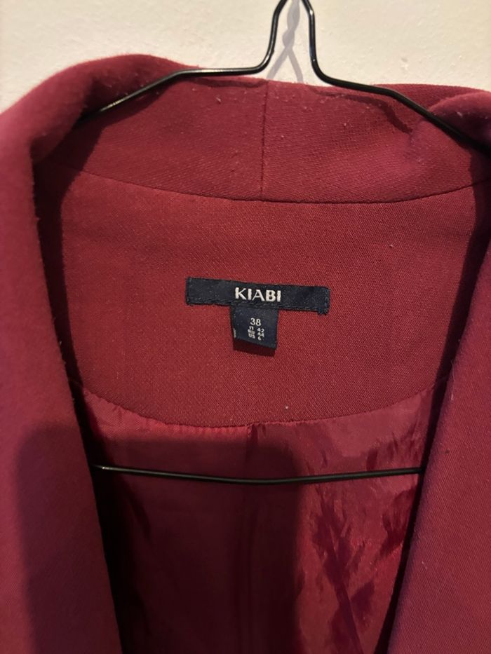 Blazer Kiabi bordeaux - photo numéro 3