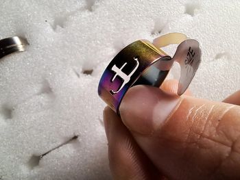 Bague acier inoxydable silhouette