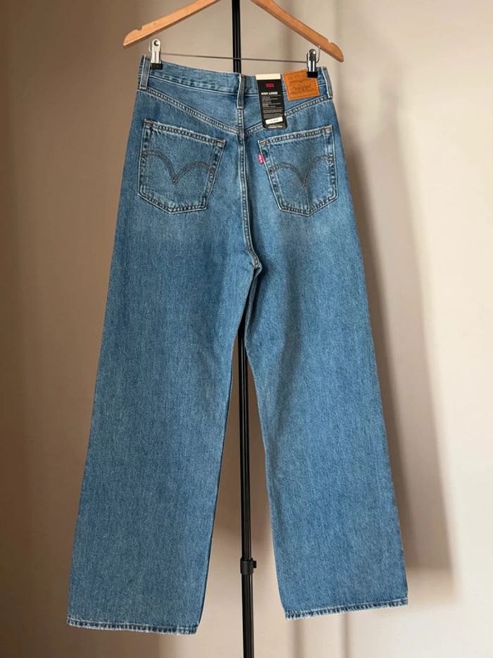 Jean bleu Levis high loose w 29x31 poches rétro - photo numéro 11