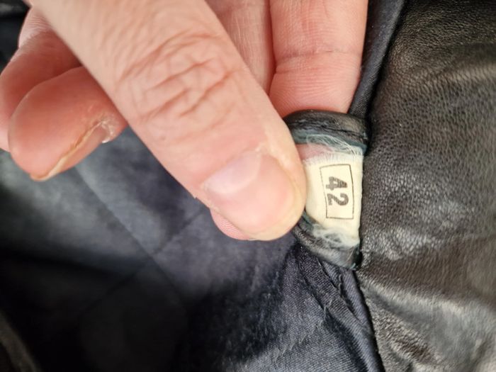 Veste Vintage Cuir Noir - photo numéro 12