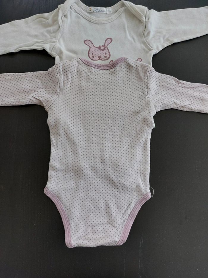Lot de 4 bodies manches longues 👧 Kitchoun 9mois 💯% coton - photo numéro 13