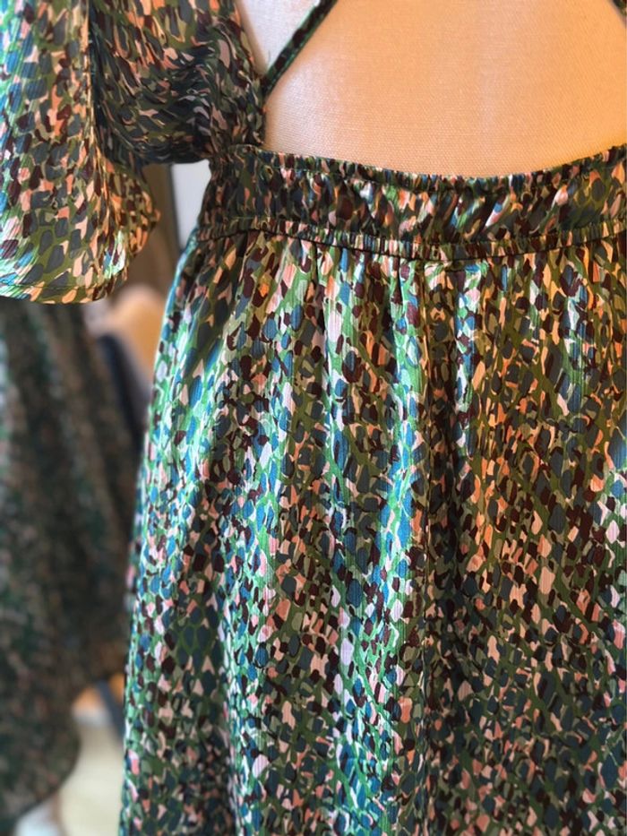Robe verte à motifs dos nu taille S/M – Peace n’Love - photo numéro 11