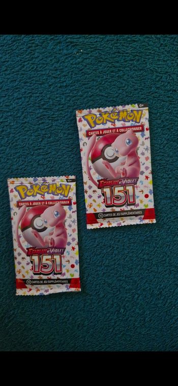 Lot de 2 boosterd pokemon serie 151