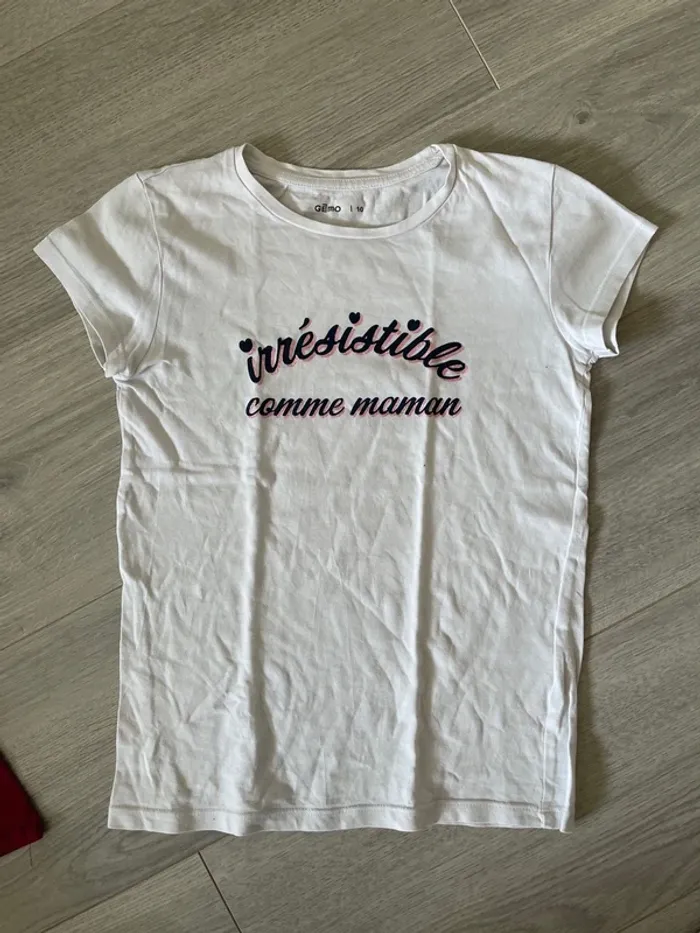 Tee shirt fille irresistible comme maman