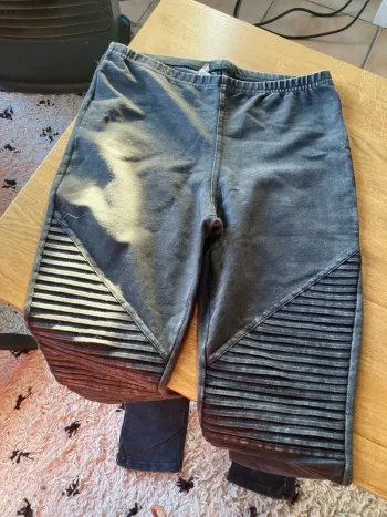 Legging effet motard
