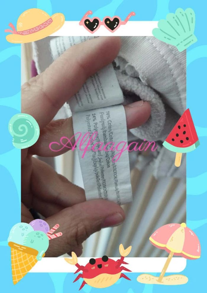 Pull sweat à capuche rose tao 8ans - photo numéro 10