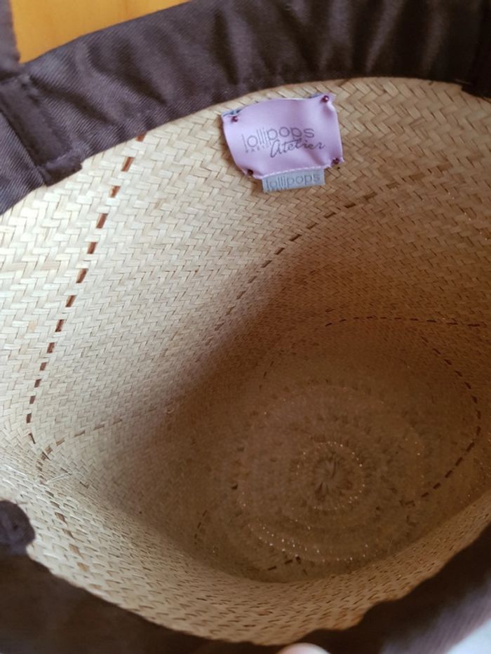 Sac de plage en paille et coquillages - photo numéro 4