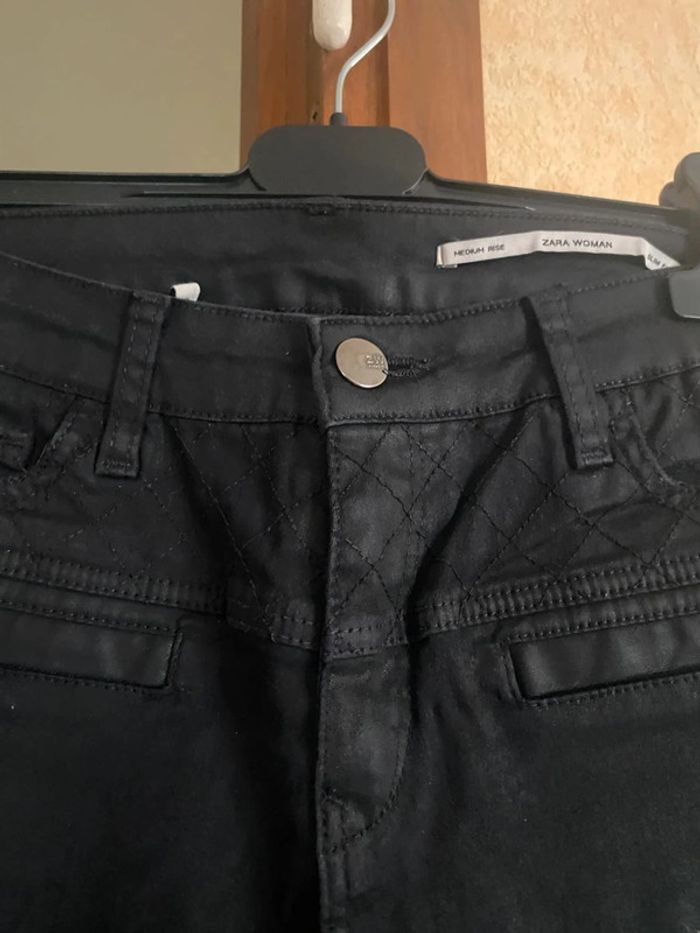 Pantalon noir skinny taille 36 marque Zara - photo numéro 4