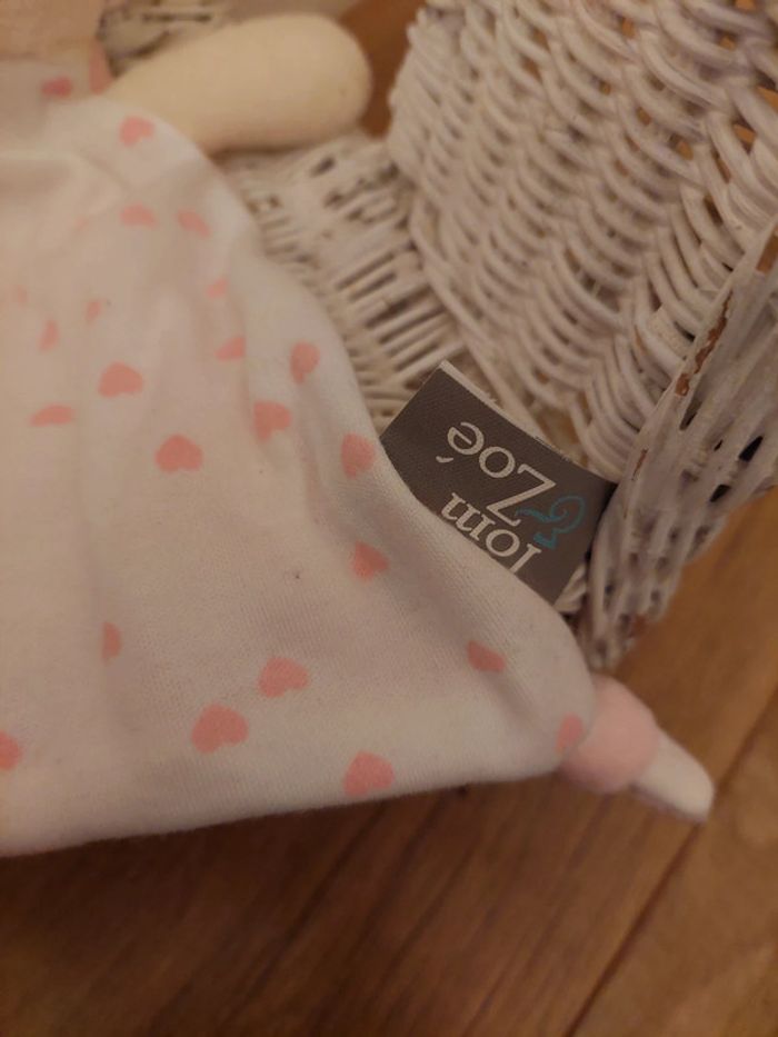 Doudou lapin rose Tom & Zoé - photo numéro 3