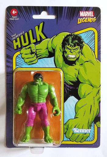 MARVEL - Hulk Legends Retro Collection 9cm - Figurine Hasbro Kenner