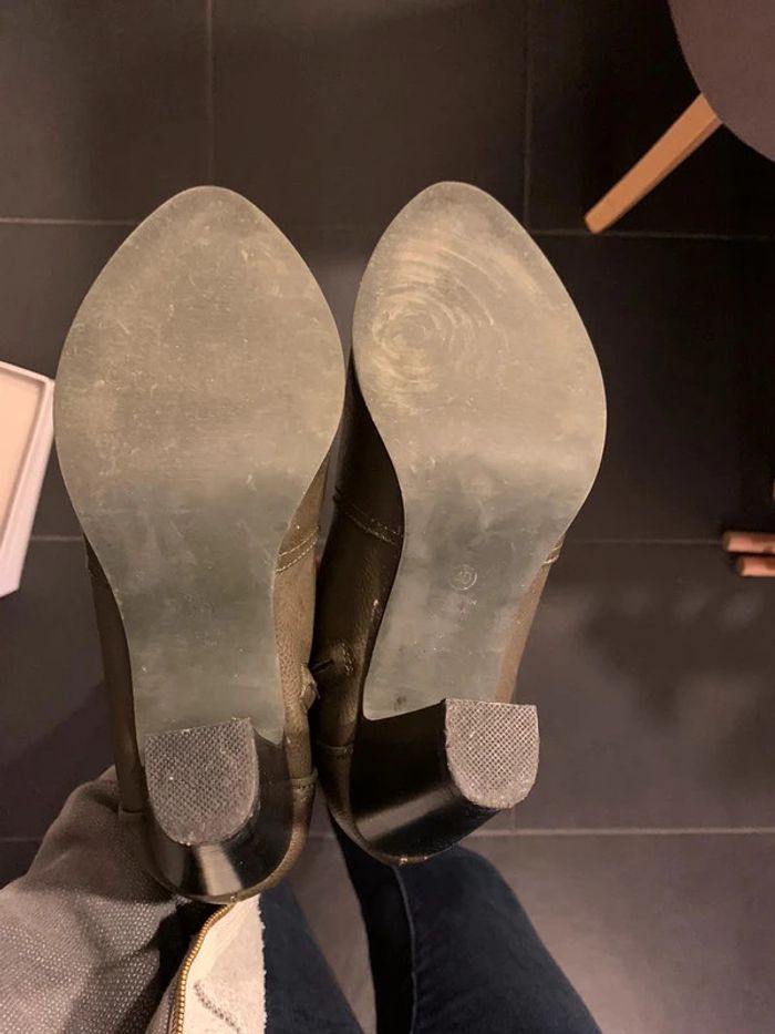Bottines boots kaki Promod T39 - photo numéro 4