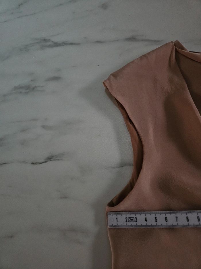 Max Mara blouse beige/rosée taille M - photo numéro 11