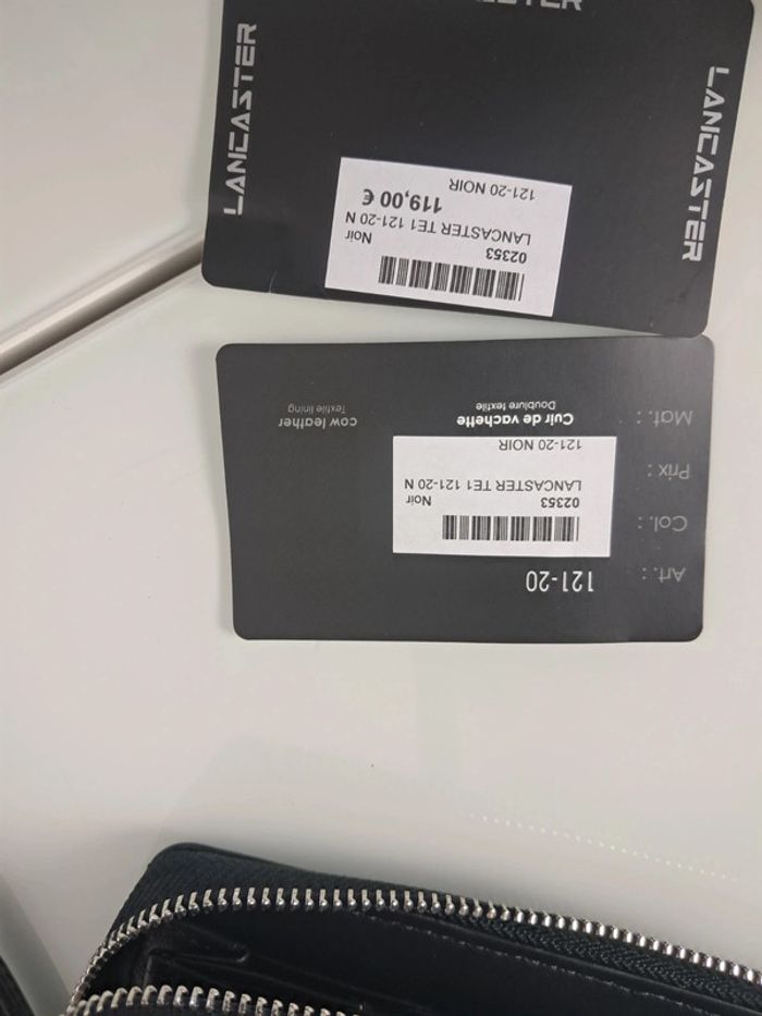 Lancaster portefeuille en cuir avec dragone noir neuf - photo numéro 8