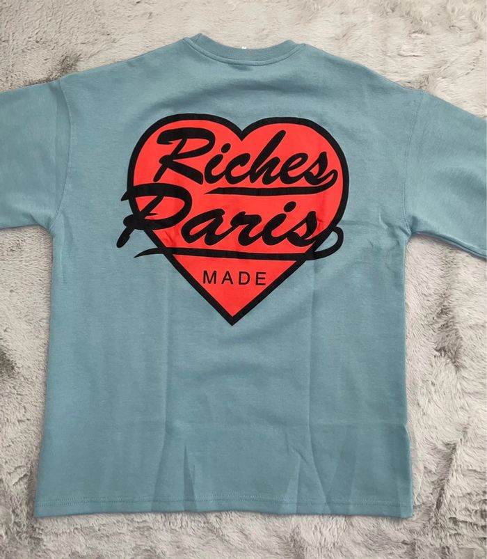 T-shirt Riches Paris oversize bleu - Taille M