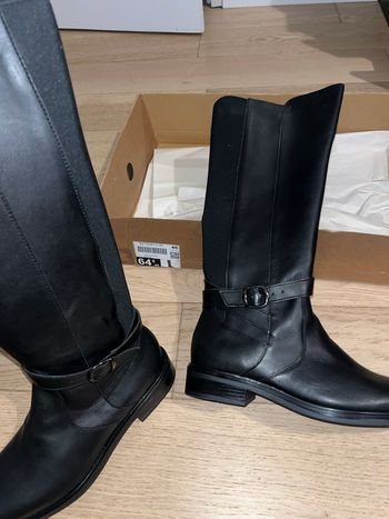 Bottes NOIR MEGIS ELEGANT en cuir taille 40