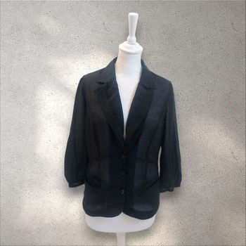 Veste légère type blazer léger été noir taille S