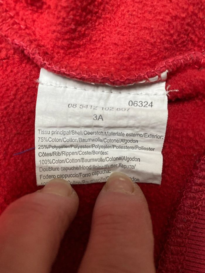 Blouson zippé rouge 3 ans Creeks - photo numéro 6