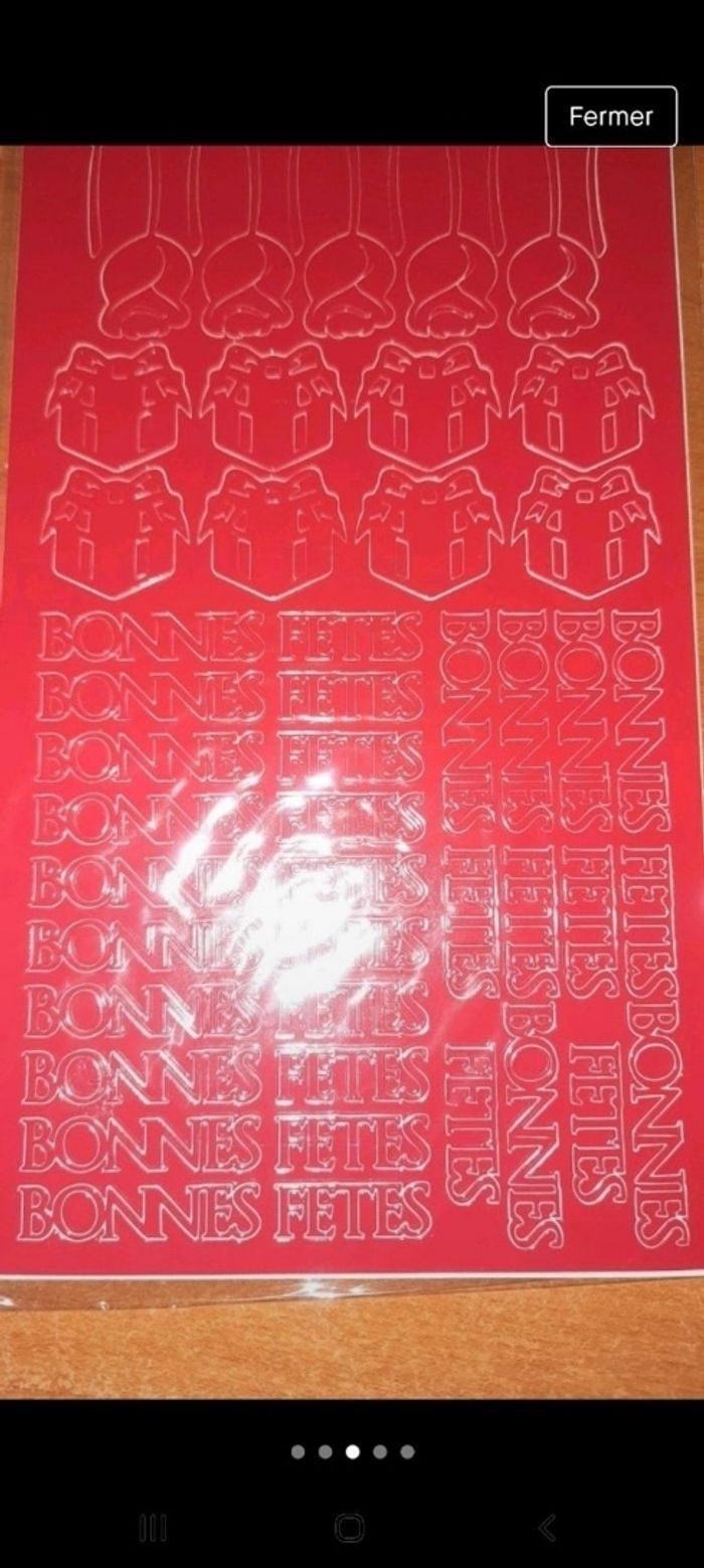 4 planche d'autocollants rouges Bonnes cœur cadeau - photo numéro 4