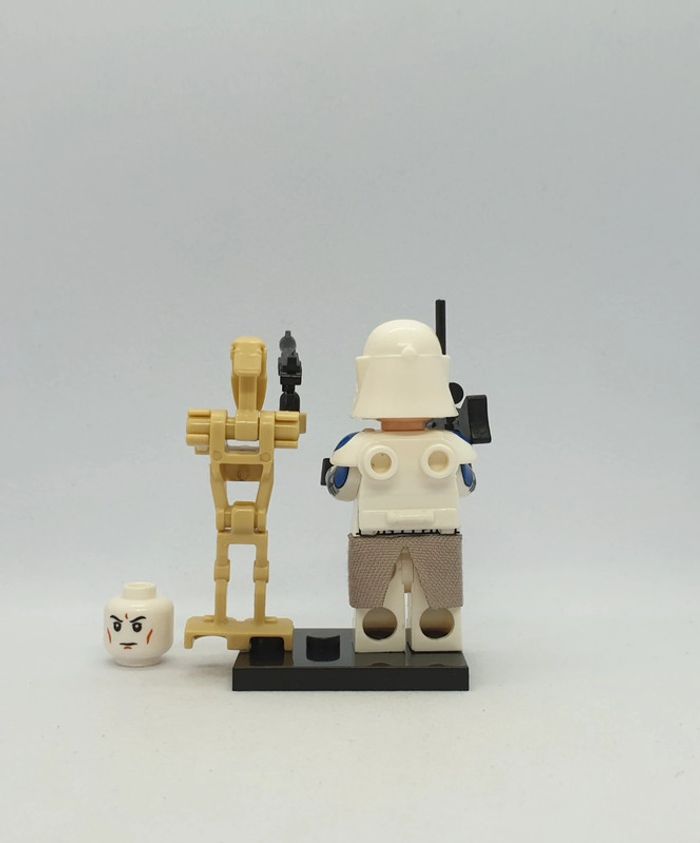 🌠 Figurine Star Wars - 501st Legion Clone Commander - (Style Lego) 🌠 - photo numéro 3
