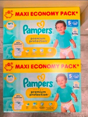 🍼 Pampers Premium Protection – Taille 5 (11–16 kg) – Lot 2x80 couches – Neuf