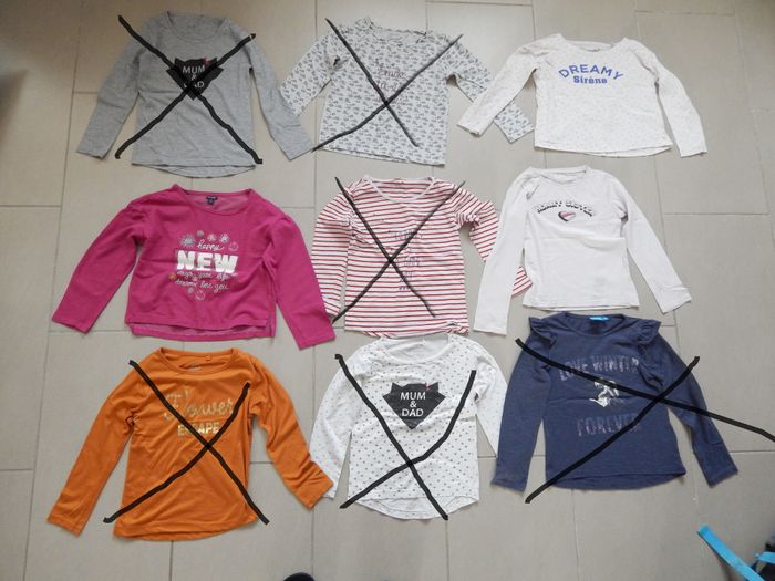 Lot vêtements fille 6 ans 15 articles