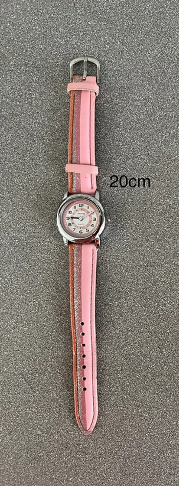 Montre enfant à aiguilles pour apprentissage de l’heure / rose / 20cm Inotime