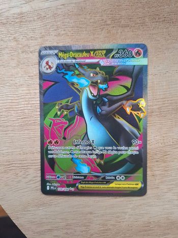 Carte pokemon Mega Dracaufeu X Ex 