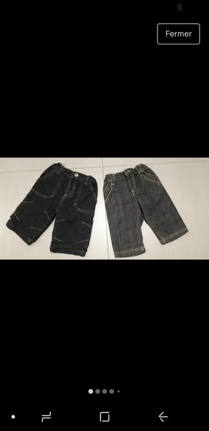 Lot de 2 jeans 6 mois