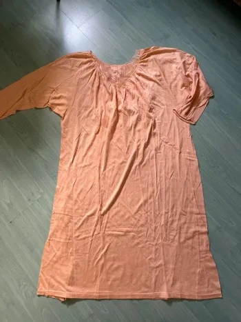 Chemise de nuit abricot