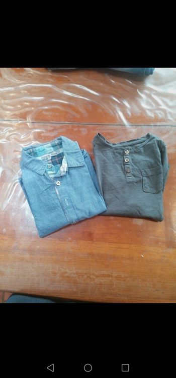Lot chemise et tee-shirt