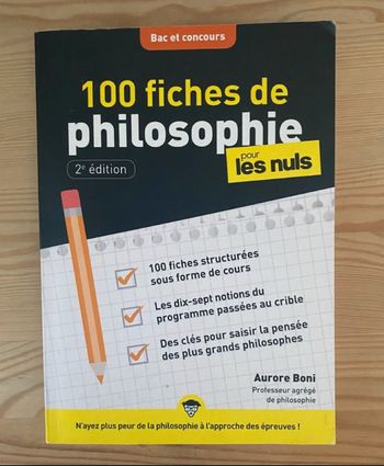 100 fiches de philosophie pour les nuls